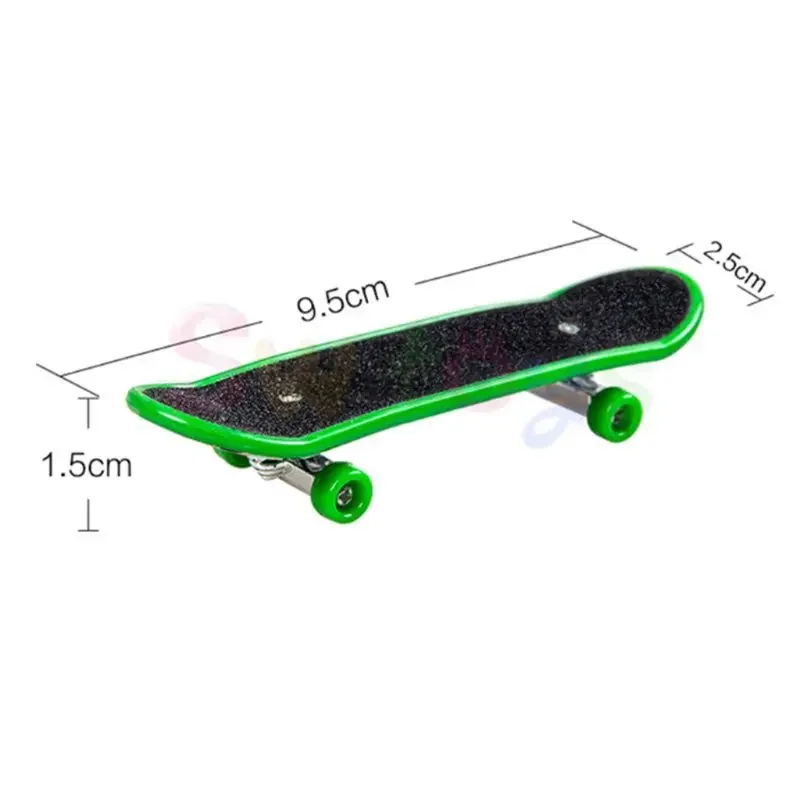 2pcs Print professional Alloy Stand FingerBoard Skateboard Mini Finger boards Skate truck Finger Skateboard for Kid Toy Children images - 6