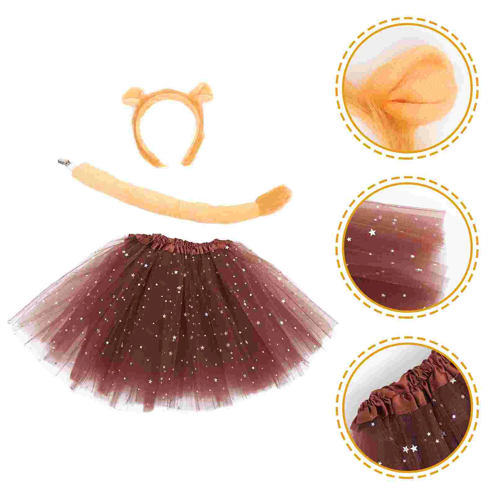 

Photography Props Lion Ear Headband Halloween Party Girls Costume Cosplay Animal Plastic Role