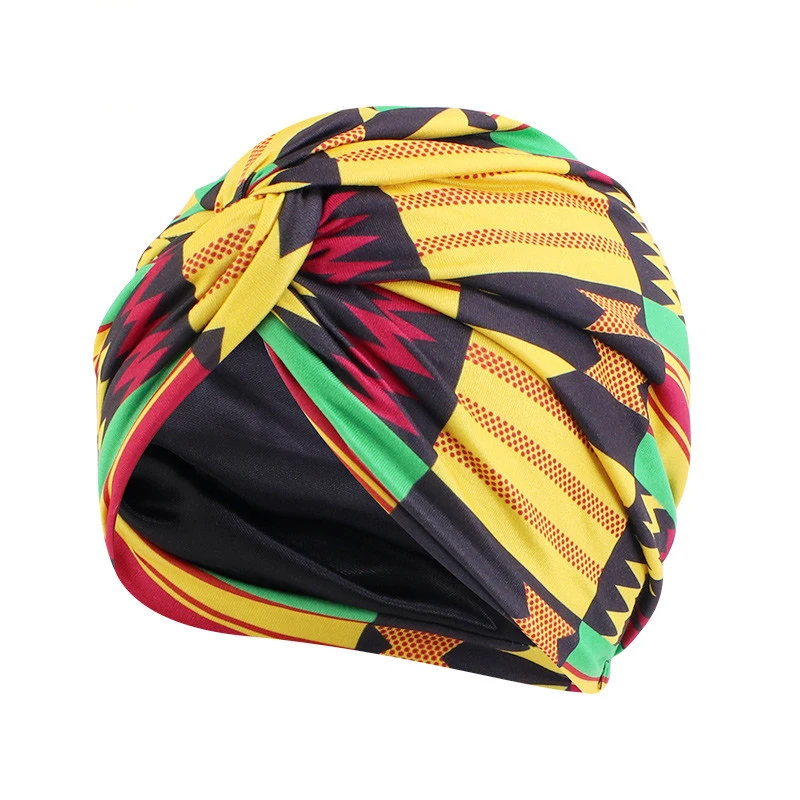 Nuove Donne Foderate In Raso Twist Stretch Turbante Musulmano Interno Hijab Cap Banaan Cancro Chemio Cap Bonnet Mujer Foulard Lady Hair Hats