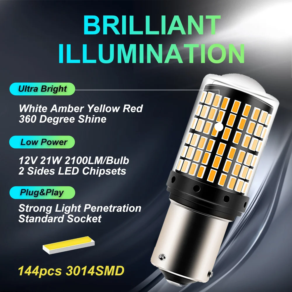 ڵ LED ,  LED ȣ, Canbus  , ڵ  , 2x P21W, PY21W, Ba15s, 1156, Bau15s, T20, WY21W, 7443