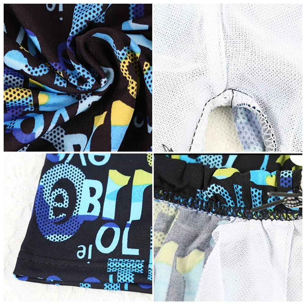 Swim Trunks Men Colorful Print Quick Dry Slim Fit For Beach Surf
