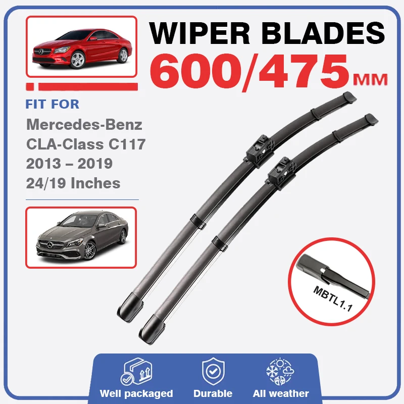 WindshieldWiperBladesForMercedesBenzCLAClassC117W11720132019
