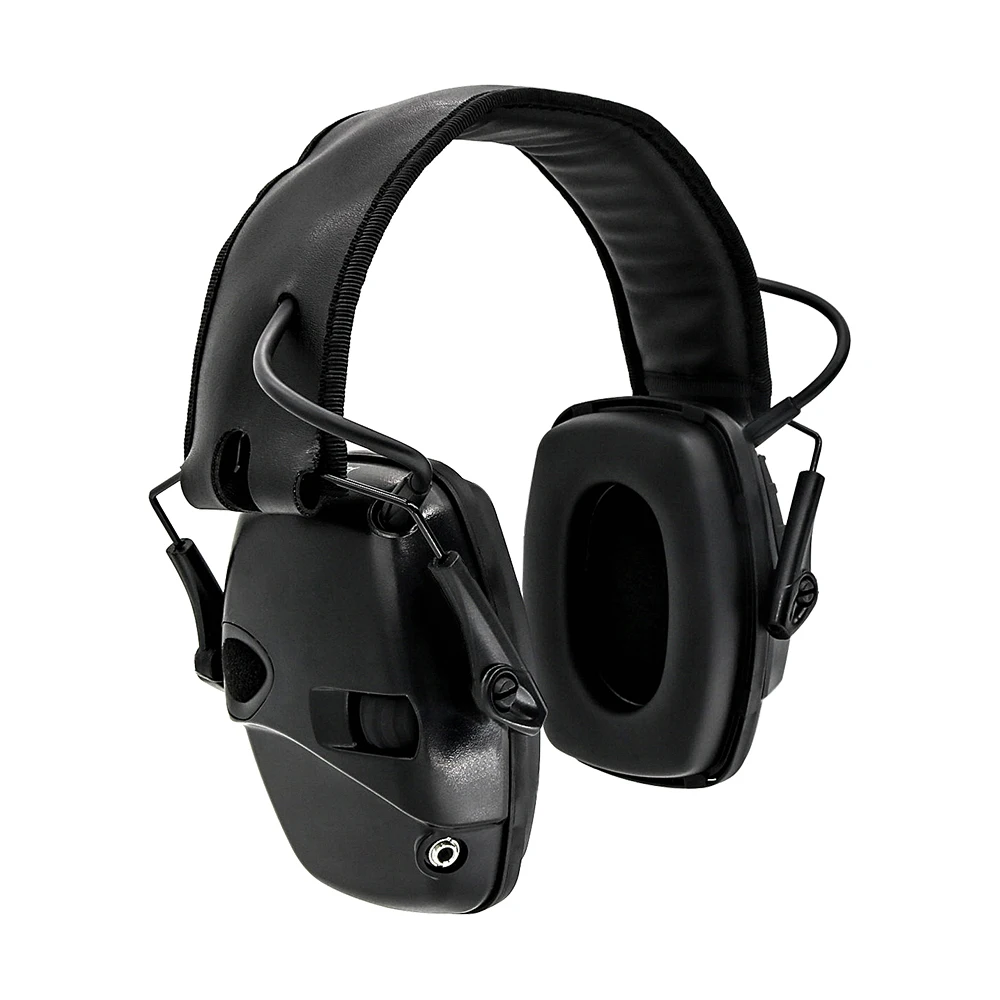 Tactical Camouflage Electronic Shooting Earmuffs To Enhance Anti-noise Impact Sound Hearing Protection Noise Reduction Headset safety lanyard