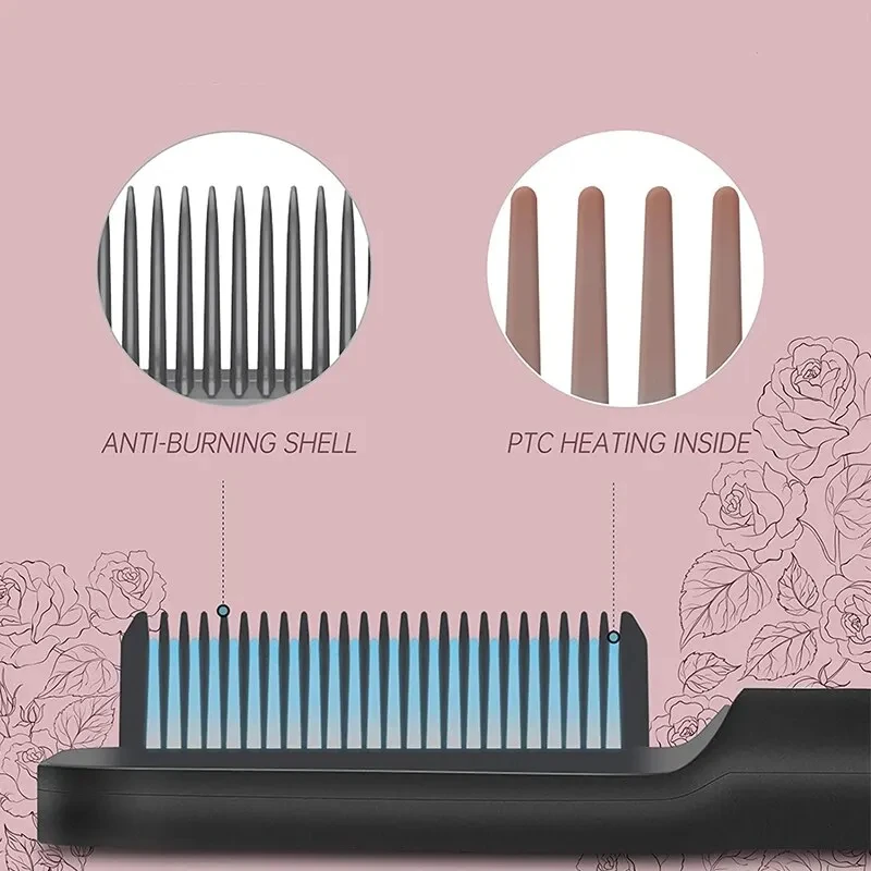 Hair Straightener Hot Comb Curling Iron Multifunctional Professional Hair Styling Appliances Electric Hair Brushes Personal Care 3