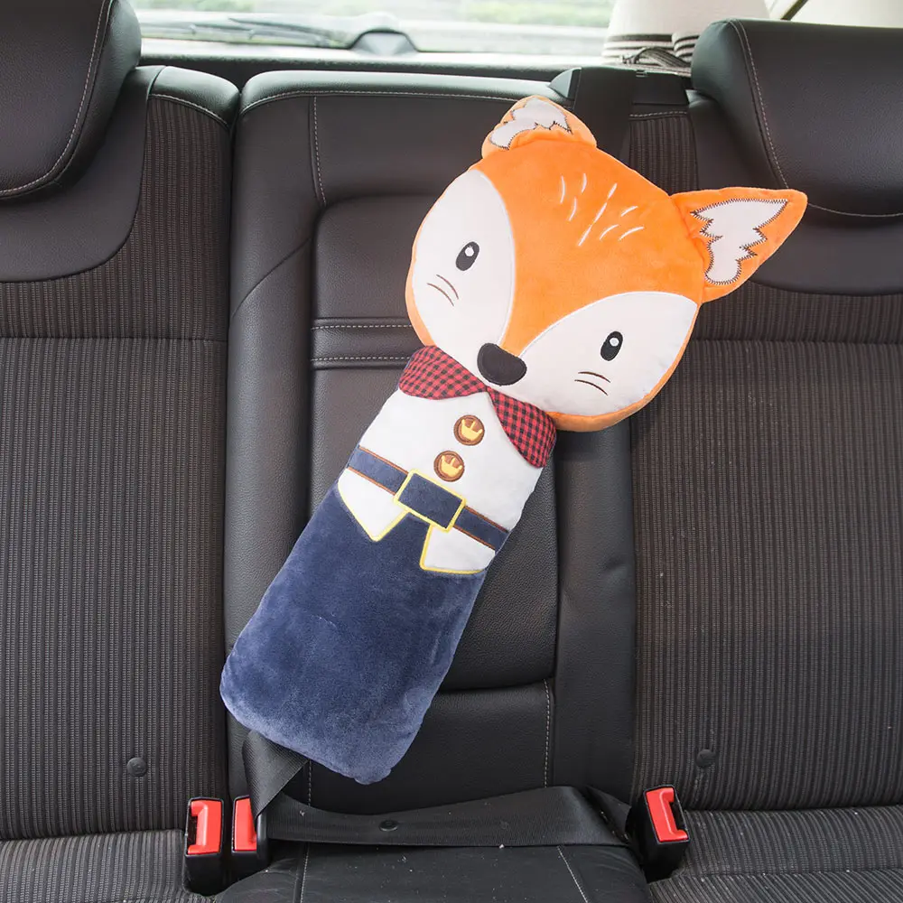 Cartoon Decoration Car Pillows Baby Rest Sleep Pillow Kid Auto Safety Seat  Belt Shoulder Cushion Harness Protection Accessories