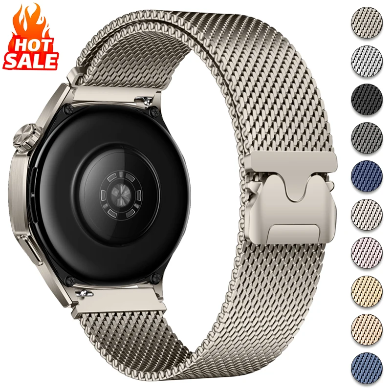 Magnetic Milanese Stainless Steel Bracelet Band, 18mm/20mm/22mm