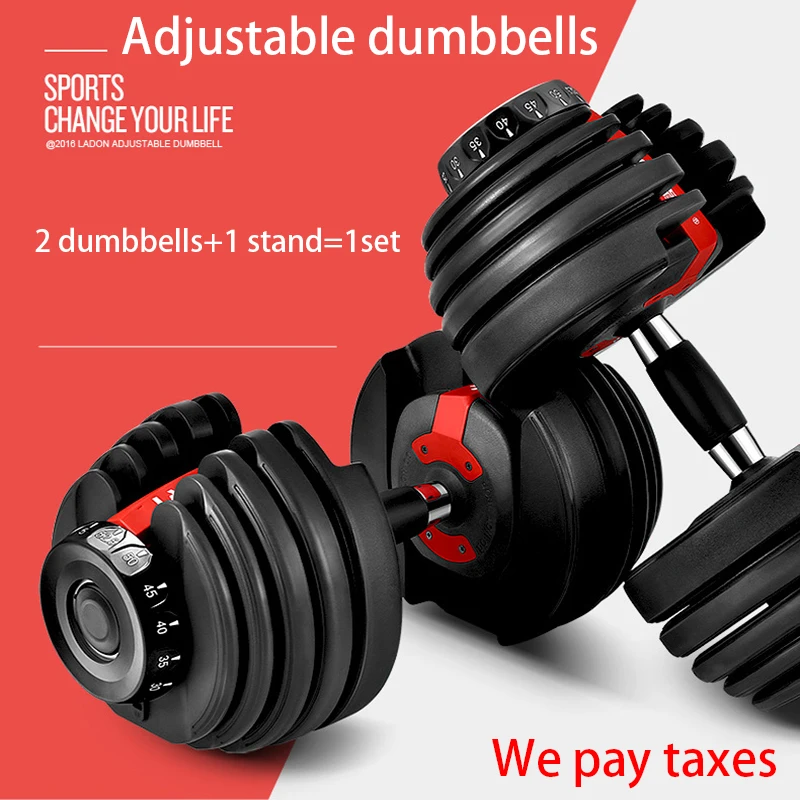 MIYAUP Household Intelligent Men and Women Adjustable Weight Fitness Dumbbell Set