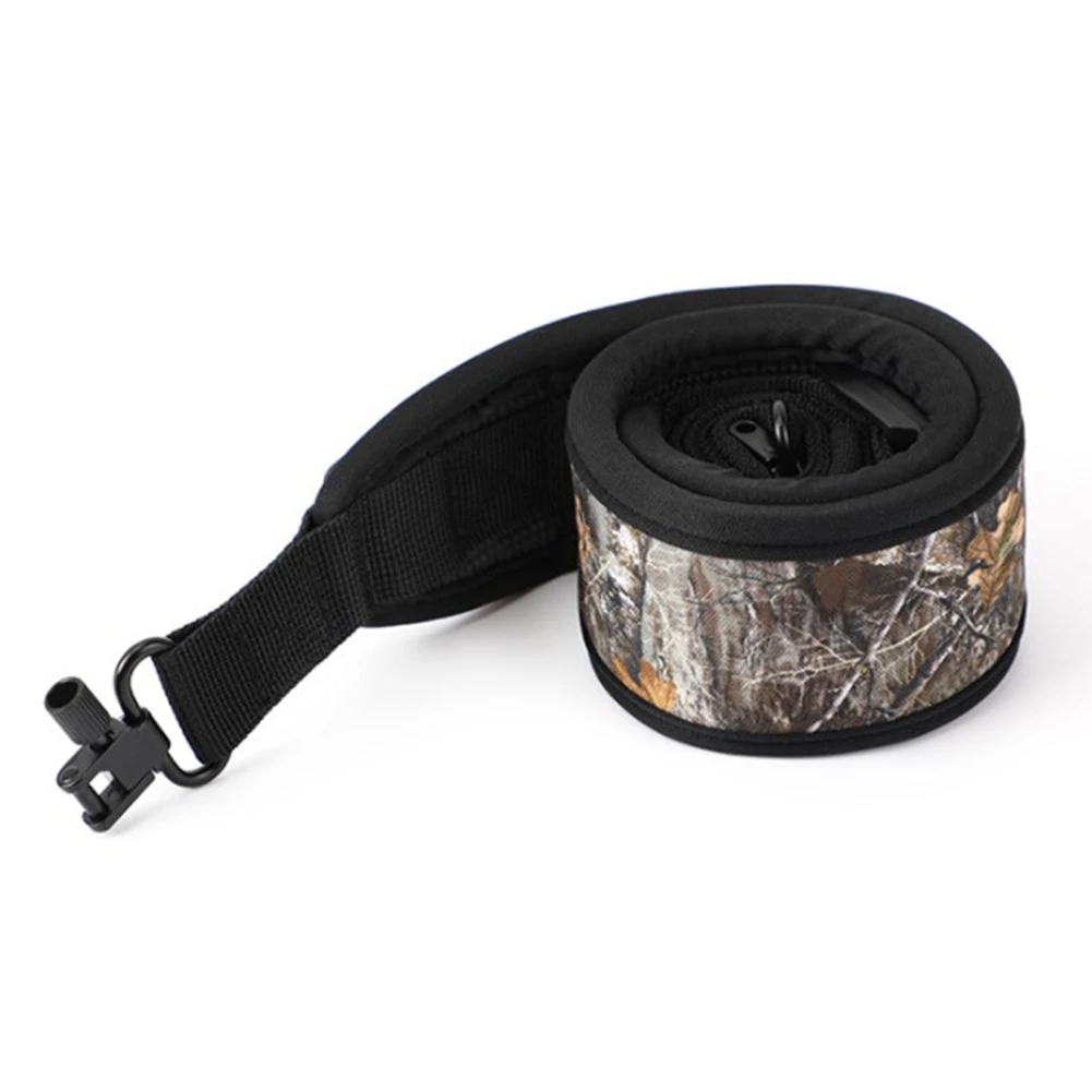 

1Pc Two Point Camouflage Hunting Sling With Swivels Non-Slip Shoulder Padding Strap Non-slip Backing Length Adjuster Swivels