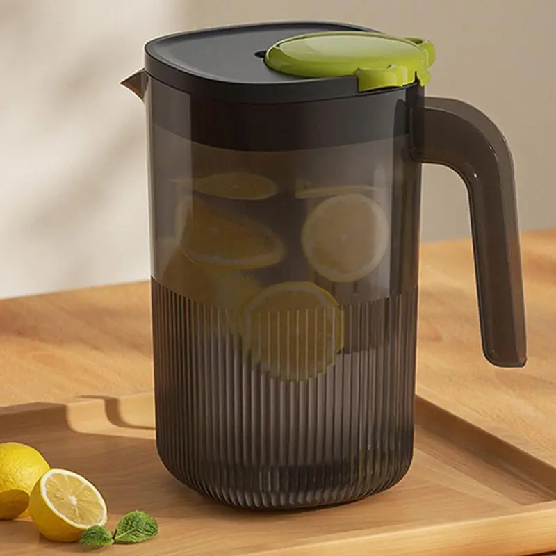 Water Pitcher Large Capacity Cold Water Pitcher 2200ml With Handle Fridge Iced Drink Kettle Beverage Jar Cold Tea Containers