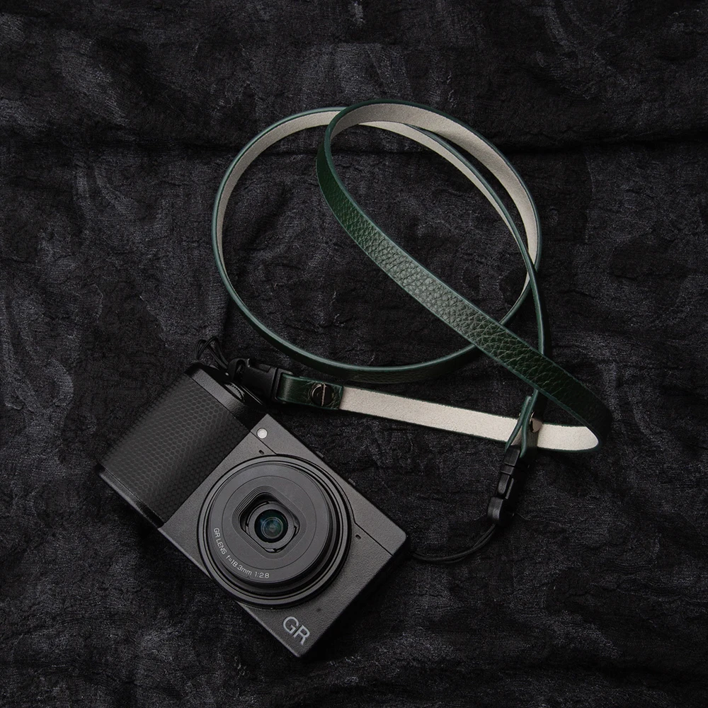 Premium Leather Camera Strap with Quick Release for DSLR & Mirrorless Cameras