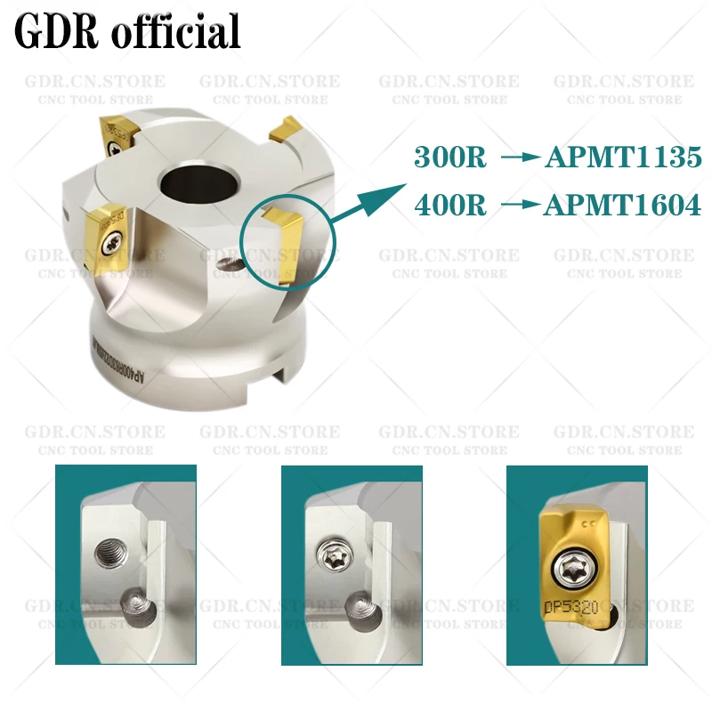 Tool Holder GDR 300R 400R BAP BAP300R BAP400R Face Milling cutter head for FMB FMB22 FMB27 FMB32 FMB40 Tool Holder APMT1135 APMT1604 Insert Face Milling Tool Set