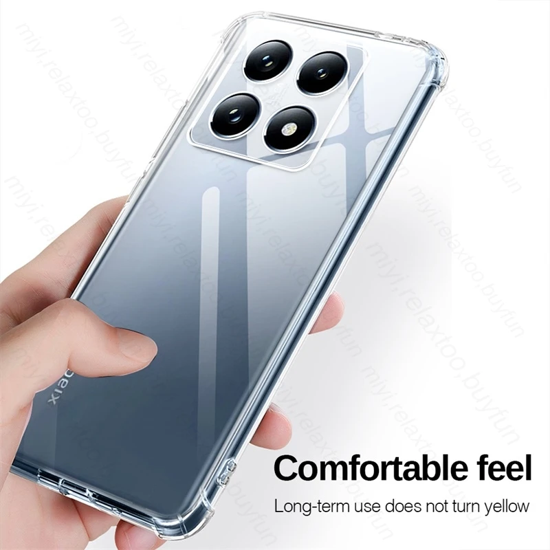 Clear Case for Xiaomi 14T 15T 17T Pro Slim Soft TPU Protective Shell Cover...