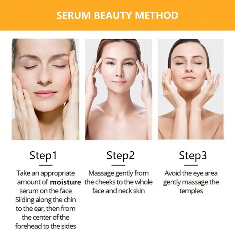 Vitamin C Facial Essence 50ml Contains Hyaluronic Acid Dark Spot Remover Moisturizing Repair Anti-aging Essence Facial Skin Care 6