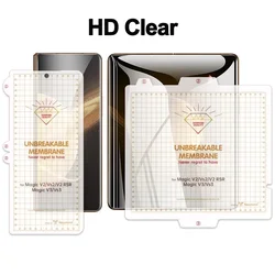 Unbreakable Front Flexible Hydrogel Film Screen Protector - HD Glossy & AG Matte Frosted Finish - V3 Vs3 V2 Vs2 (HD Clear)