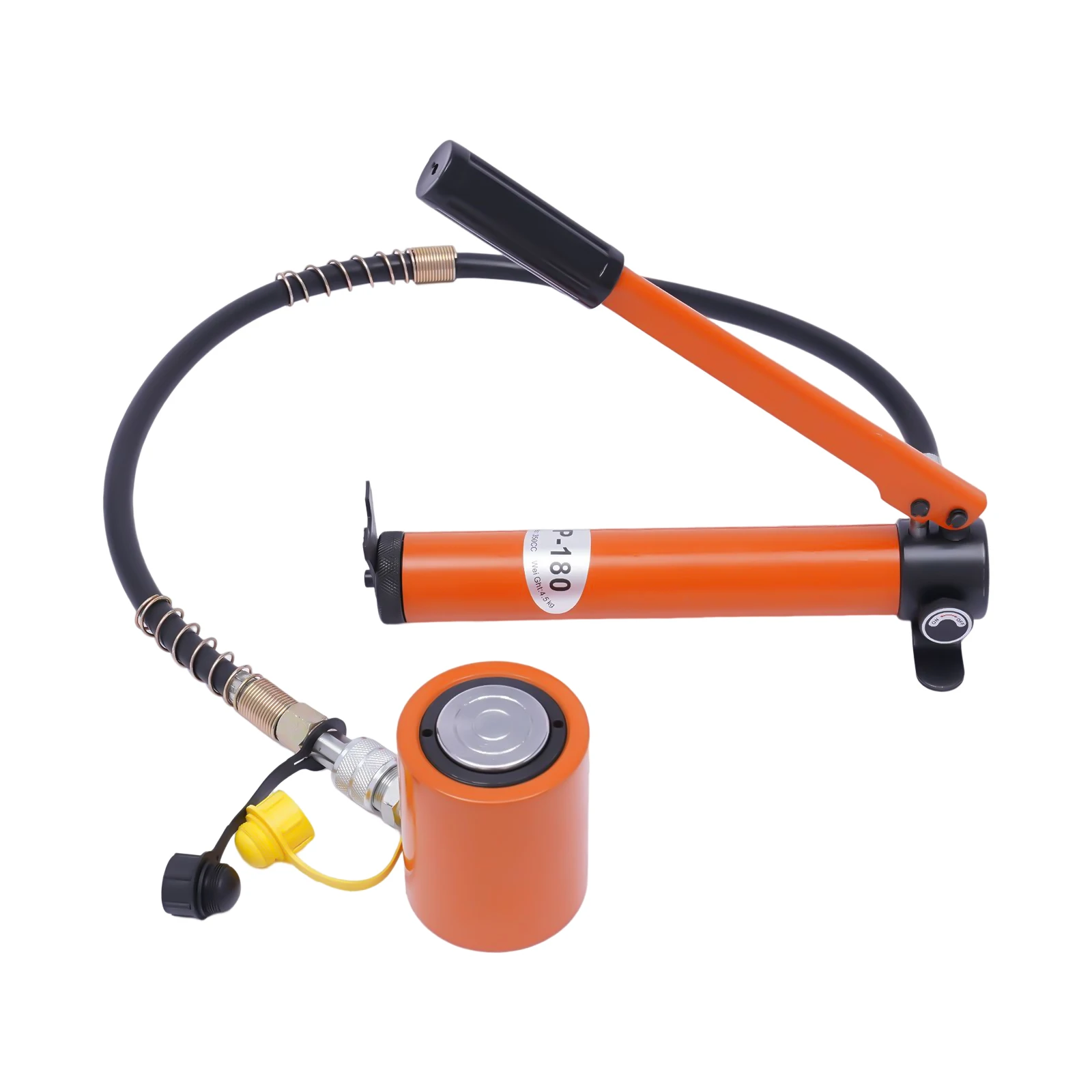 Portable Hydraulic Ram Jack Manual 20T  0.512" Stroke Mini Single Acting Lifting Cylinder for Machinery Shipbuilding 2