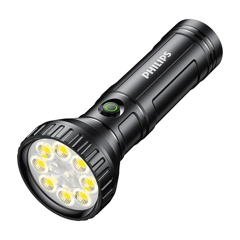 PHILIPS Handheld Rechargeable 9-LED Long-Beam Flashlight