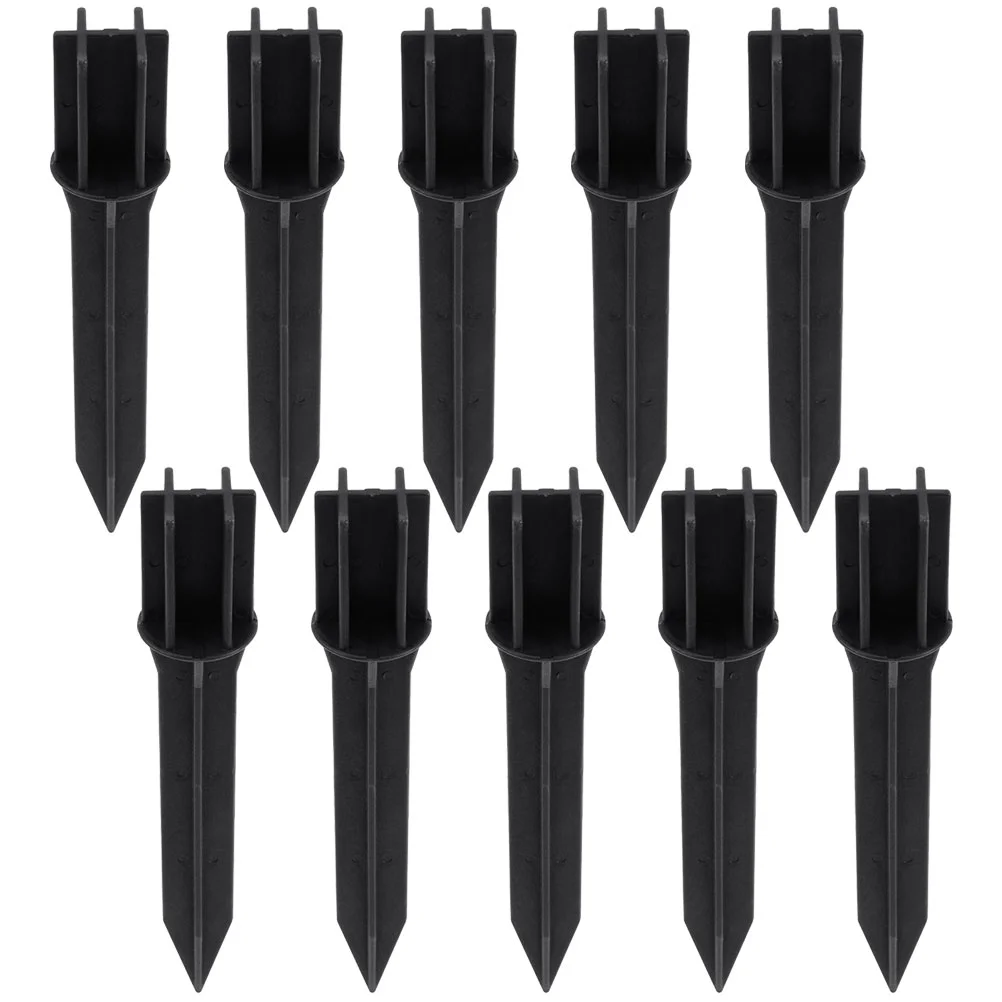 

10 Pcs Abs Ground Nail Pile Solar Light Parts Garden Lamp Stakes Replacement Path Metal for Lights Outdoor Spike