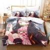 Twin Single Queen King Full Size Duvet Cover Hot Kamado Nezuko Bedding Sets Anime Demon Slayer Bedspread for Teens Girls Fashion 4