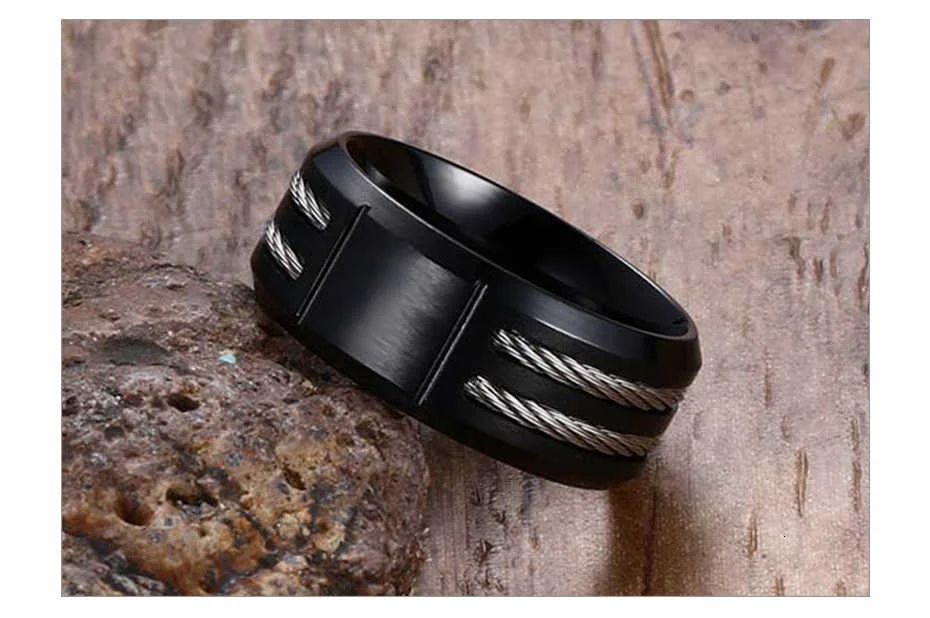 Vnox Personalisieren Wia Ring für Männer Edelstahl Kreuz Ritter Templer Schild Oum Wilden Wold Ring Benutzerdefinierte Geschenk für Ihn – Detail 13