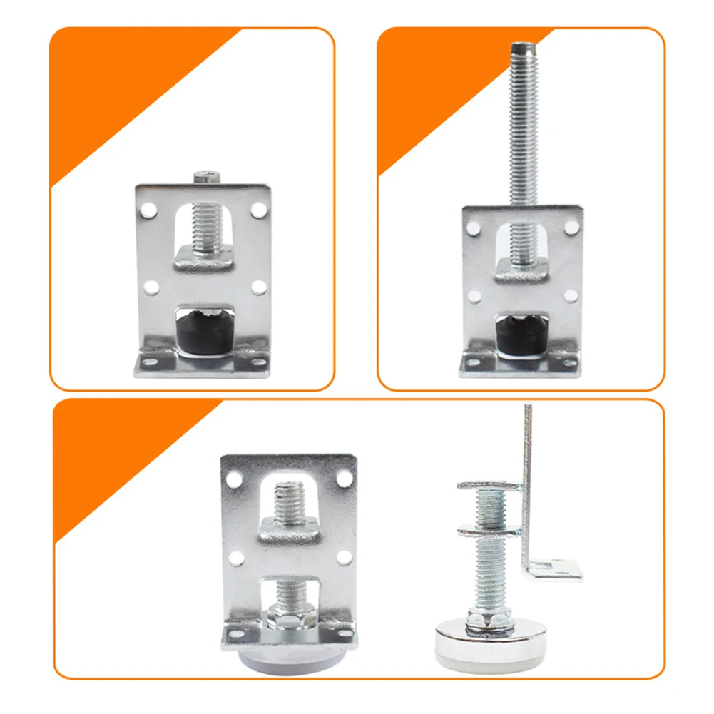 Adjustable Leveling Feet Heavy Duty Height Adjuster Furniture Leveler Foot Leveler Legs 4pcs For Cabinet Table Workbench