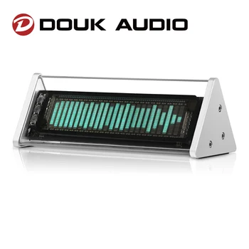 Douk Audio-VFD 오디오 스펙트럼 분석기, 블루투스 5.0 수신기, 3.5mm AUX 선택기, 홈 데스크 시계, 리모콘 포함