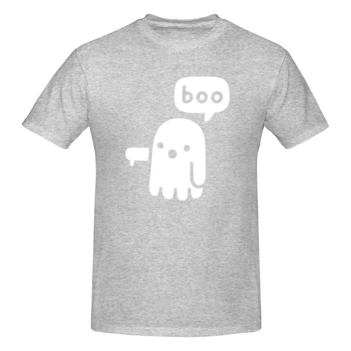 thumbnail image 1 of Camiseta de manga corta 100 % algodón para hombre con el fantasma de la desaprobación, 1 of 5