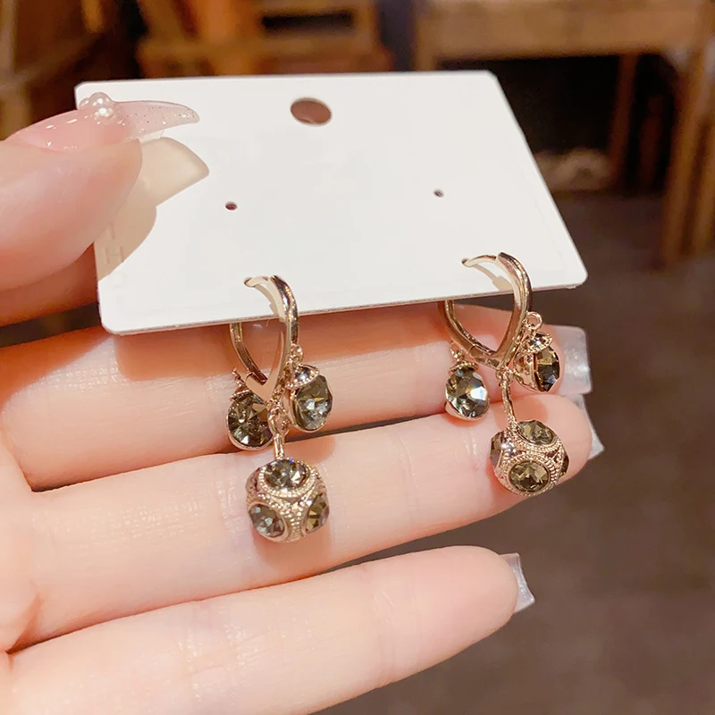 Boucles D'oreilles Pendantes En Verre | Les Chineuses Chics