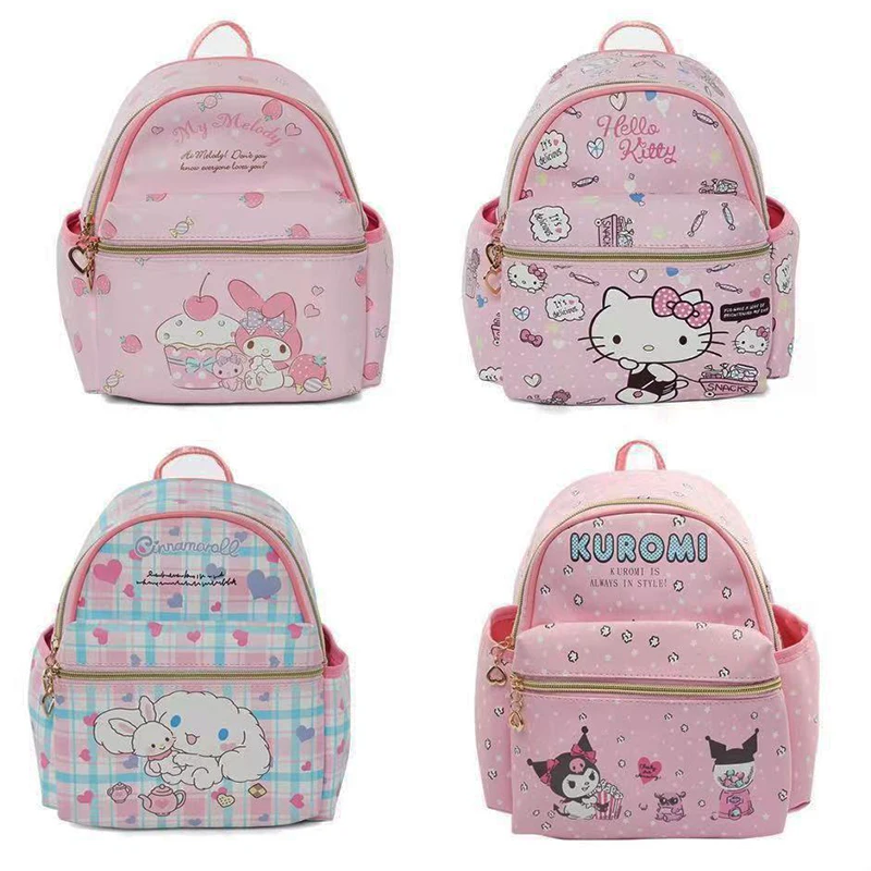 Zaino Kawaii Kuromi - Borsa In PU, Design Sanrio, Per Ragazze, 21x17x8 Cm, Nero - Foto 9