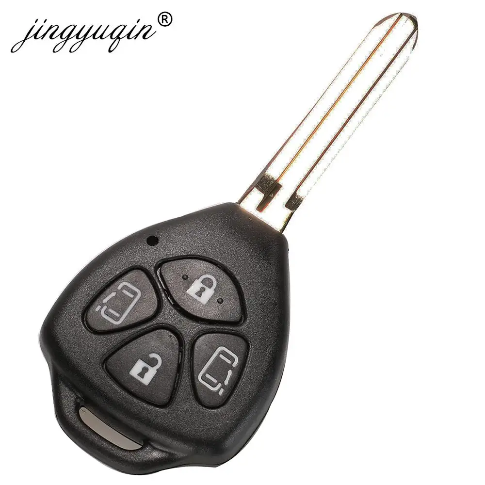 Key Case jingyuqin TOY43/TOY47 2/3/4Buttons Remote Shell For Toyota Camry Avalon Corolla Matrix RAV4 Venza Yaris Replacement FOB