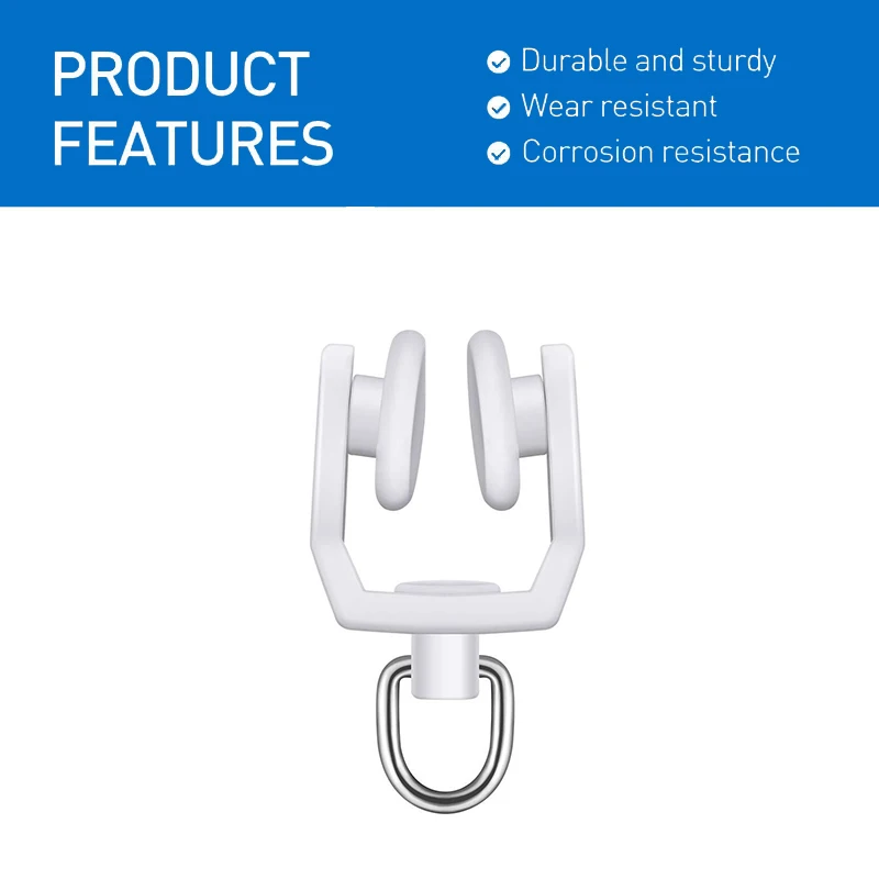 10/20pcs Plastic Flexible Curtain wheel Rollers rail Straight Curved track hanging Hook ring Slider home Hardware accessories curtain sliding track curtain track curtain accessories