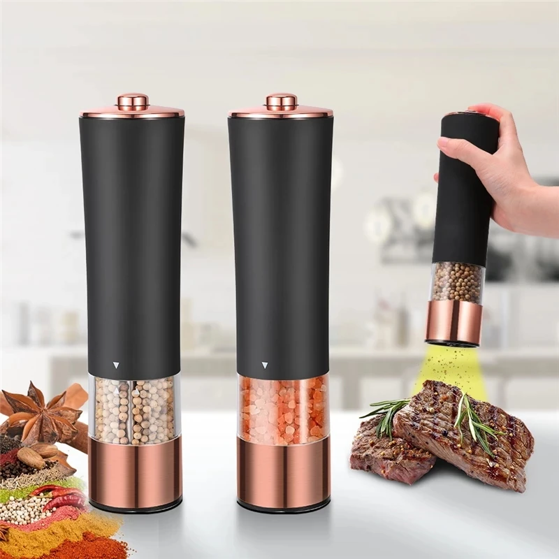 Dropship 1pc Electric Salt And Pepper Grinder With Adjustable Coarseness  Refillable; Pepper Mill; Battery Powered; Kitchen Automatic Grinder;  Kitchen Gadgets to Sell Online at a Lower Price