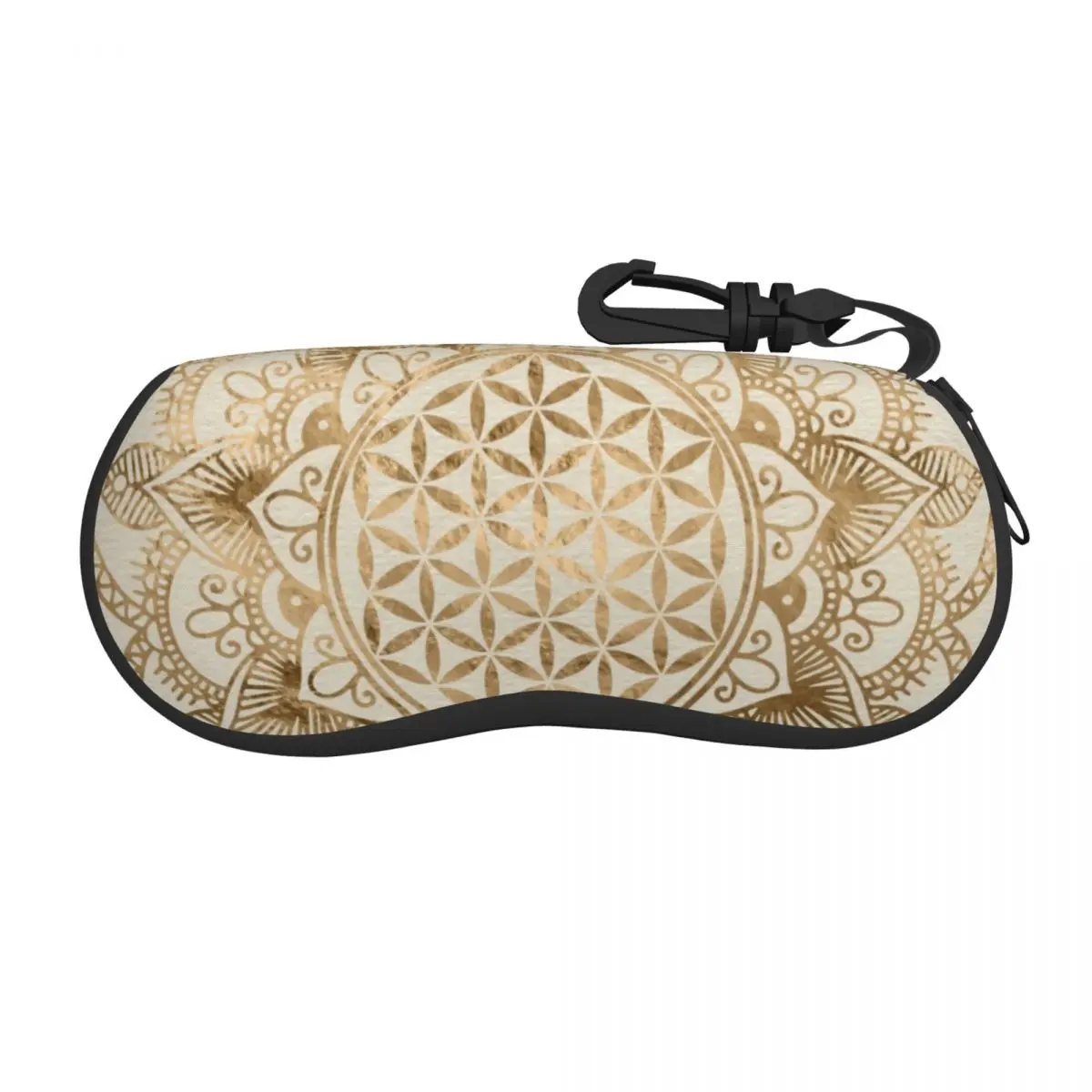 

Mandala Flower Of Life In Lotus Shell Eyeglasses Case Women Men Fashion Sacred Geometry Glasses Case Sunglasses Box Pouch