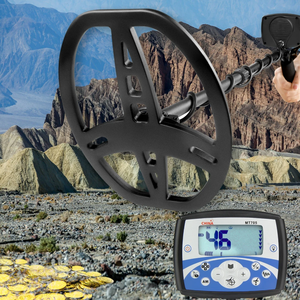 MT705 Metal Detector Professional Underground Gold Scanner Depth 2 5m treasure hunter pointer Waterproof Search Coil