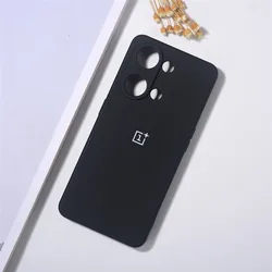 Shockproof Liquid Silicone Phone Case - Original TPU Back Cover for Oneplus Nord 2 (Black)