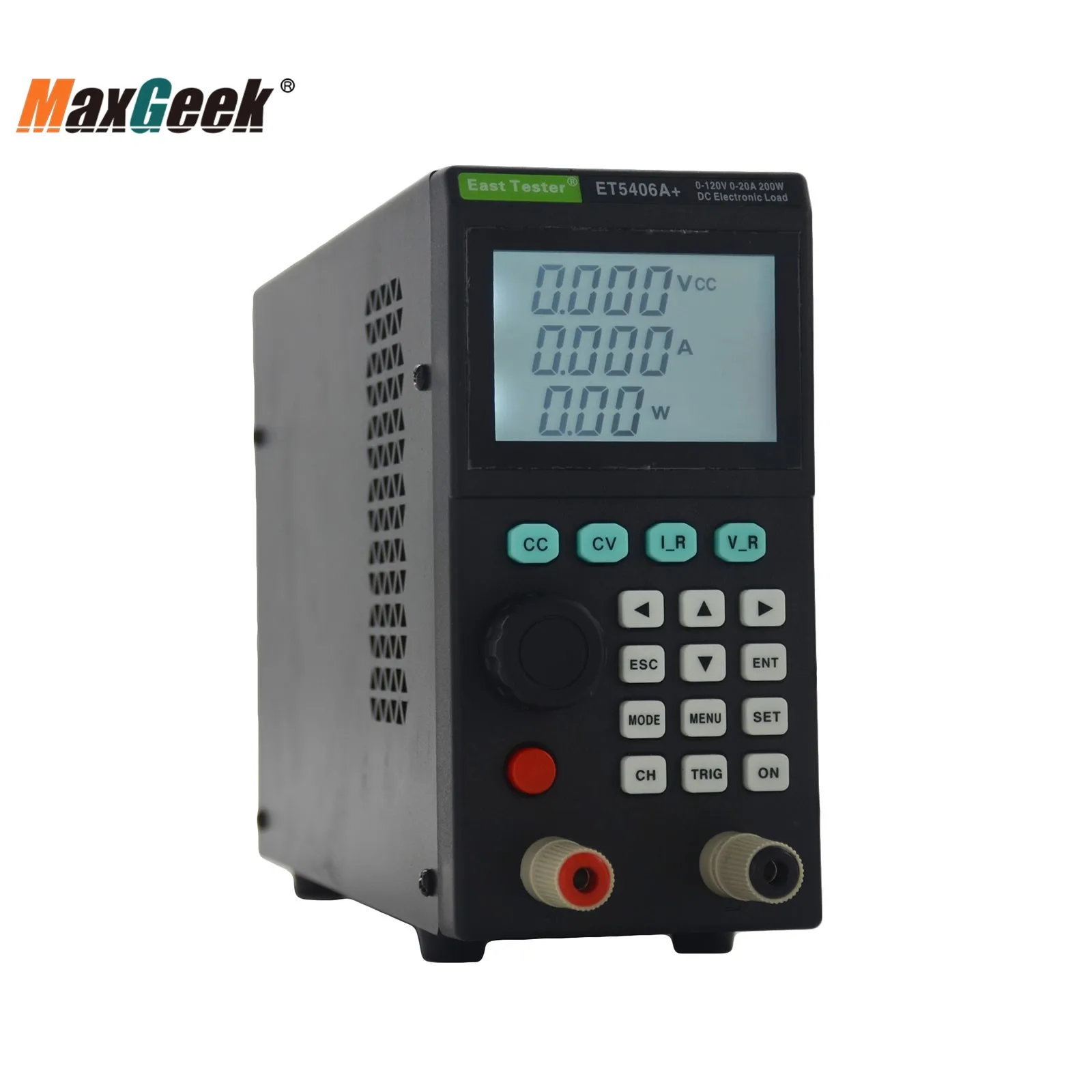 

Maxgeek ET5406A+ 0-120V 0-20A DC Electronic Load High Quality 1mV/1mA Programmable DC Load Battery Tester for CC/CV Test