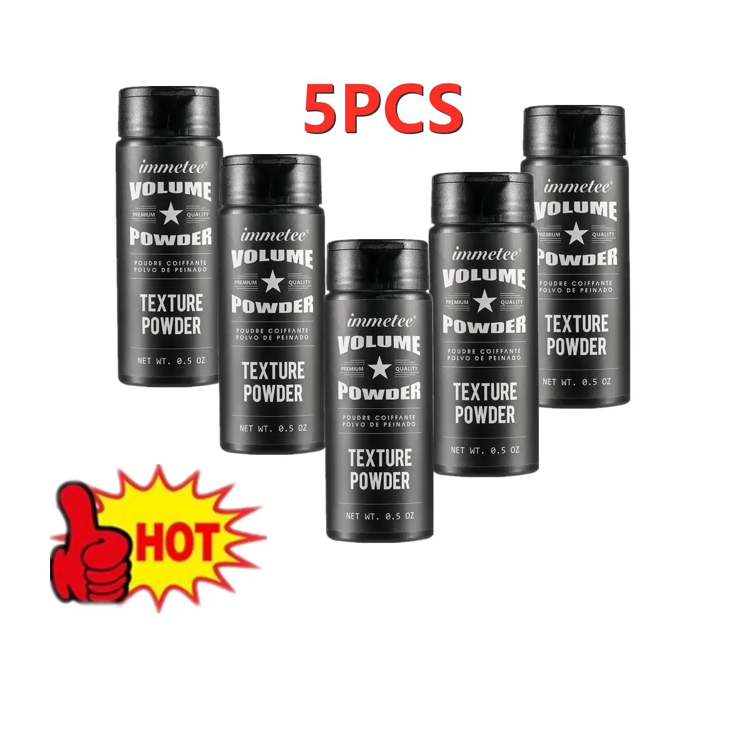 5PCS Hair Powder Fluffy Increase Hair Volume Mattifying Powder/Finalize Hair Design Styling Shampoo Unisex Hair Powder Women Men глубоко очищающий кератиновый шампунь для волос lisse design deep cleansing shampoo