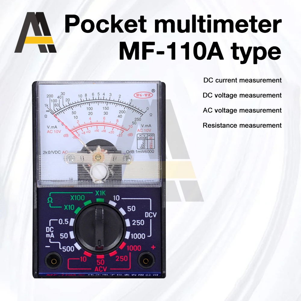 Mini Dc/ac 01000v Analog Multimeter Tool Voltmeter 250ma Ammeter Rx1k