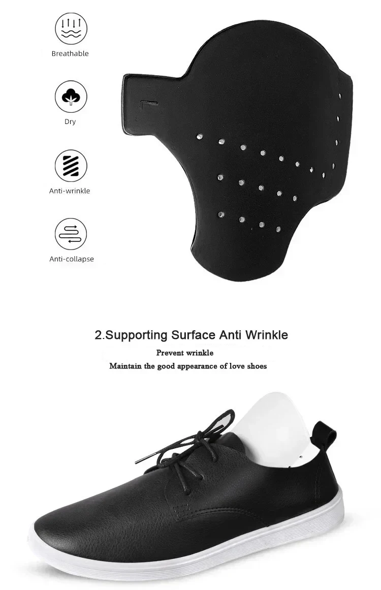1 Paar Schuhe, Bäume, Sneaker, Anti-Falten-Falten-Schutz, waschbarer Schutz, faltige Biege, Zehenkappe, Stützstrecker, leicht – Detail 4