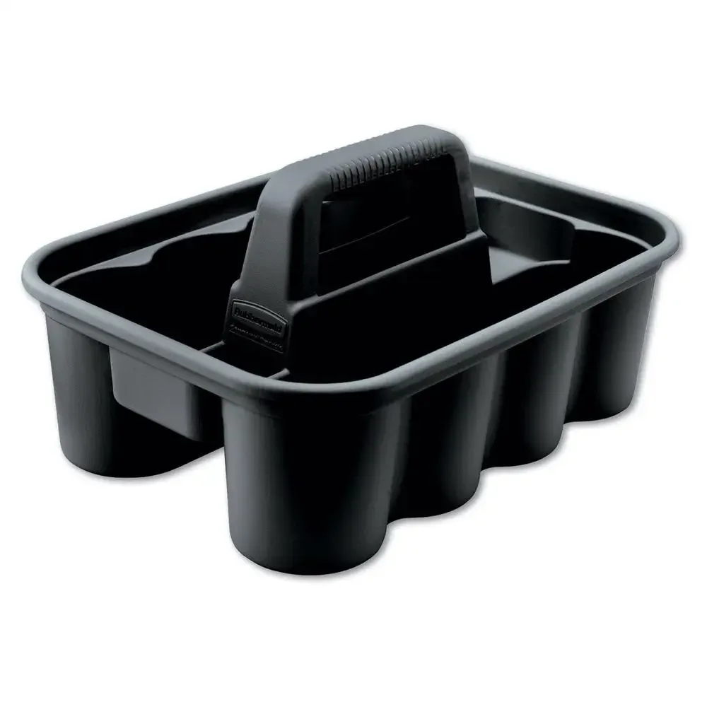 Janitorial-Housekeeping Cleaning Caddy Tools and Supplies Heavy-Duty Carry All-Purpose Holder with Ergonomic Handle Compact