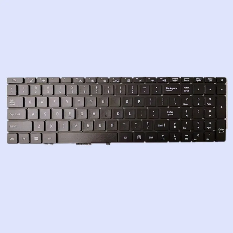 Substituição do Teclado Portátil para Maibenben Xiao Mai 6c Plus Cor Preta us Língua