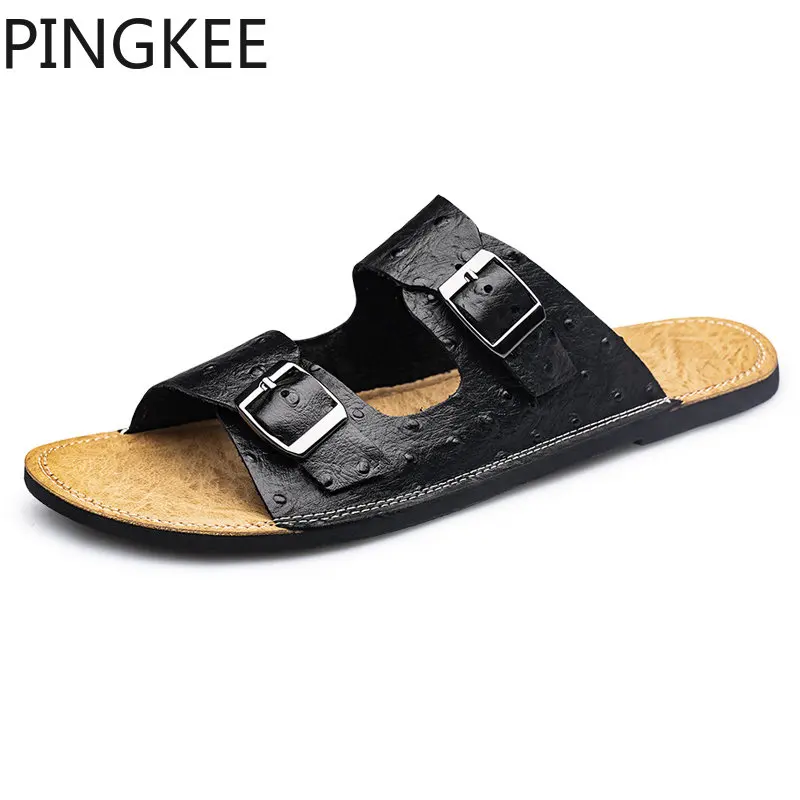 Рисунок 3 - Пляжные мужские шлепанцы PINGKEE с двойной пряжкой