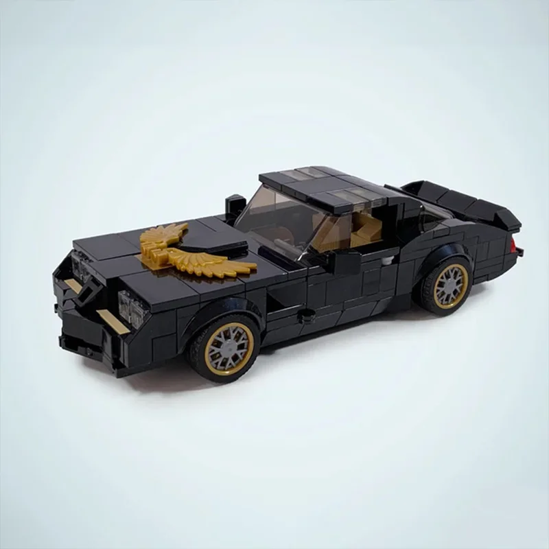 350 шт., Детский конструктор MOC Firebird Trans Am Speed Champions