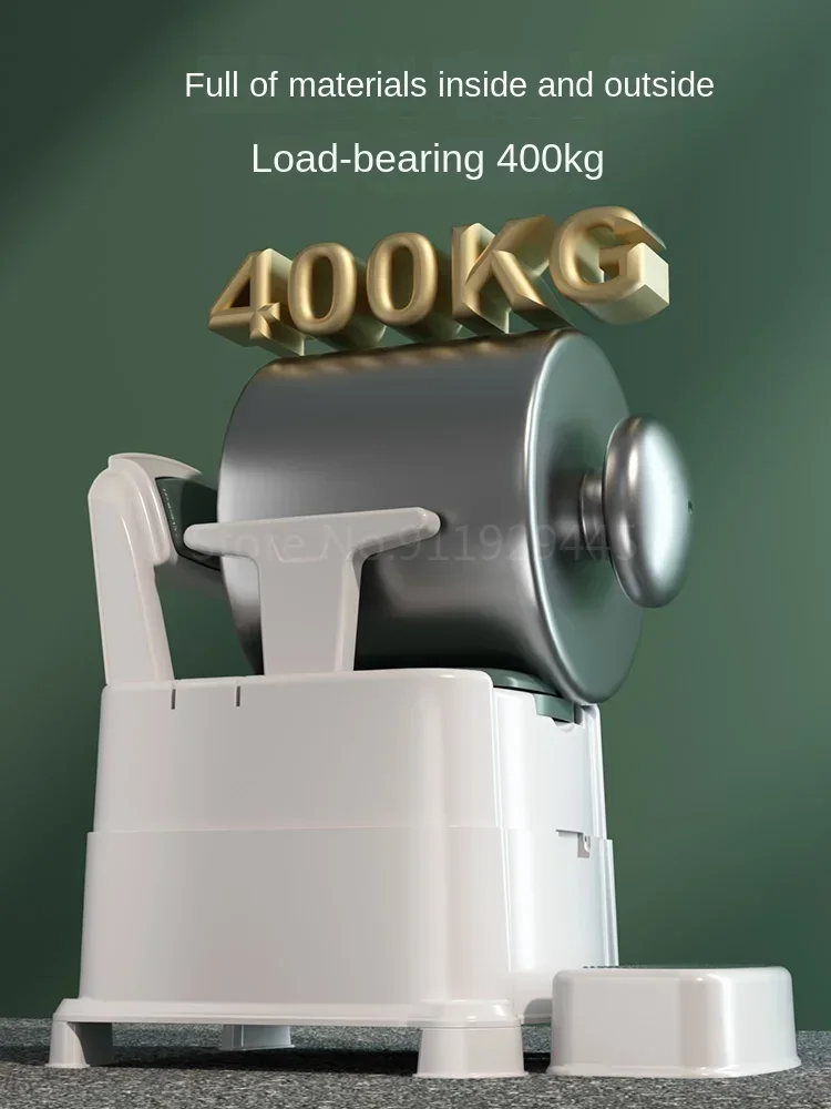 Portable Toilet Chair, Elderly and Pregnant Women, Indoor Deodorant Commode, Mobile Toilet, Comfort Design, Senior Bathroom Aid 4