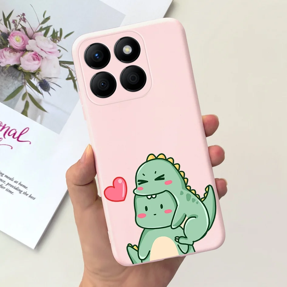 Stylish Floral Moon Soft Silicone Case - Artistic Back Cover