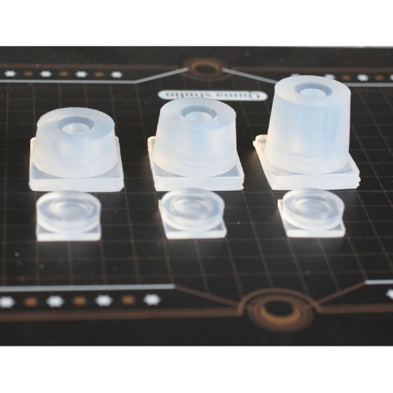 

3шт 3D форма для банок с крышкой Набор маленьких цилиндровых бутылок Силиконовые формы для ювелирных изделий 066C