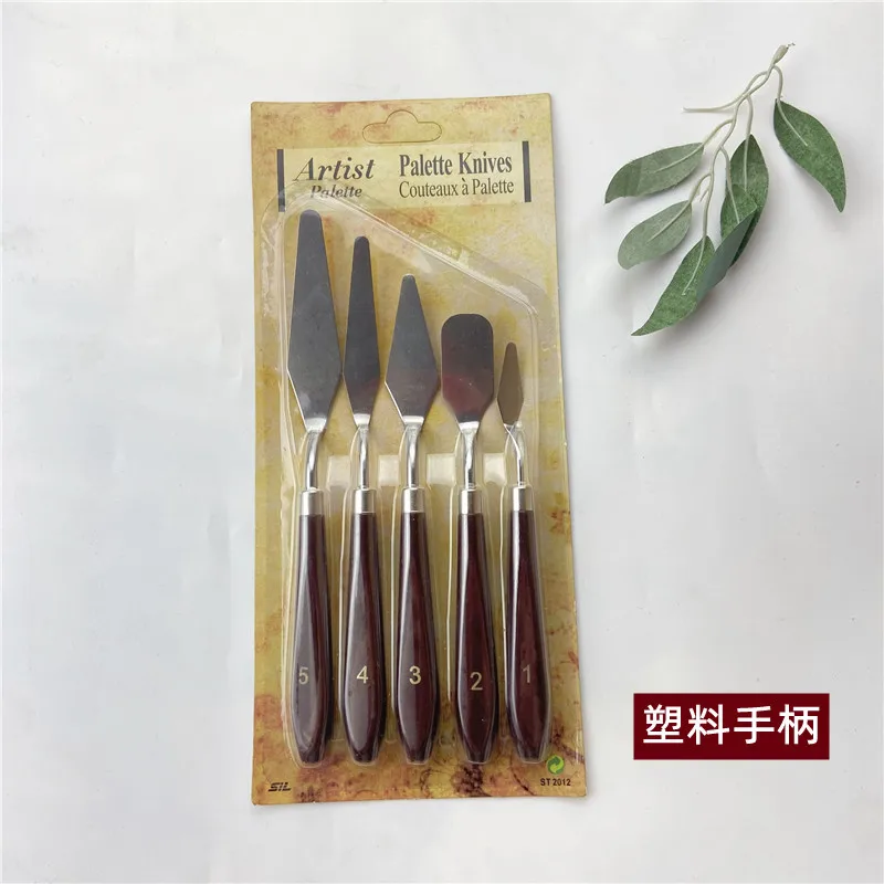 6pcs/set Plastic Painting Knife For Mixing And Spreading Pastes Scraper  Spatula Shove Knife Painting Artist Oil Painting Tools - Diy Craft Storage  - AliExpress