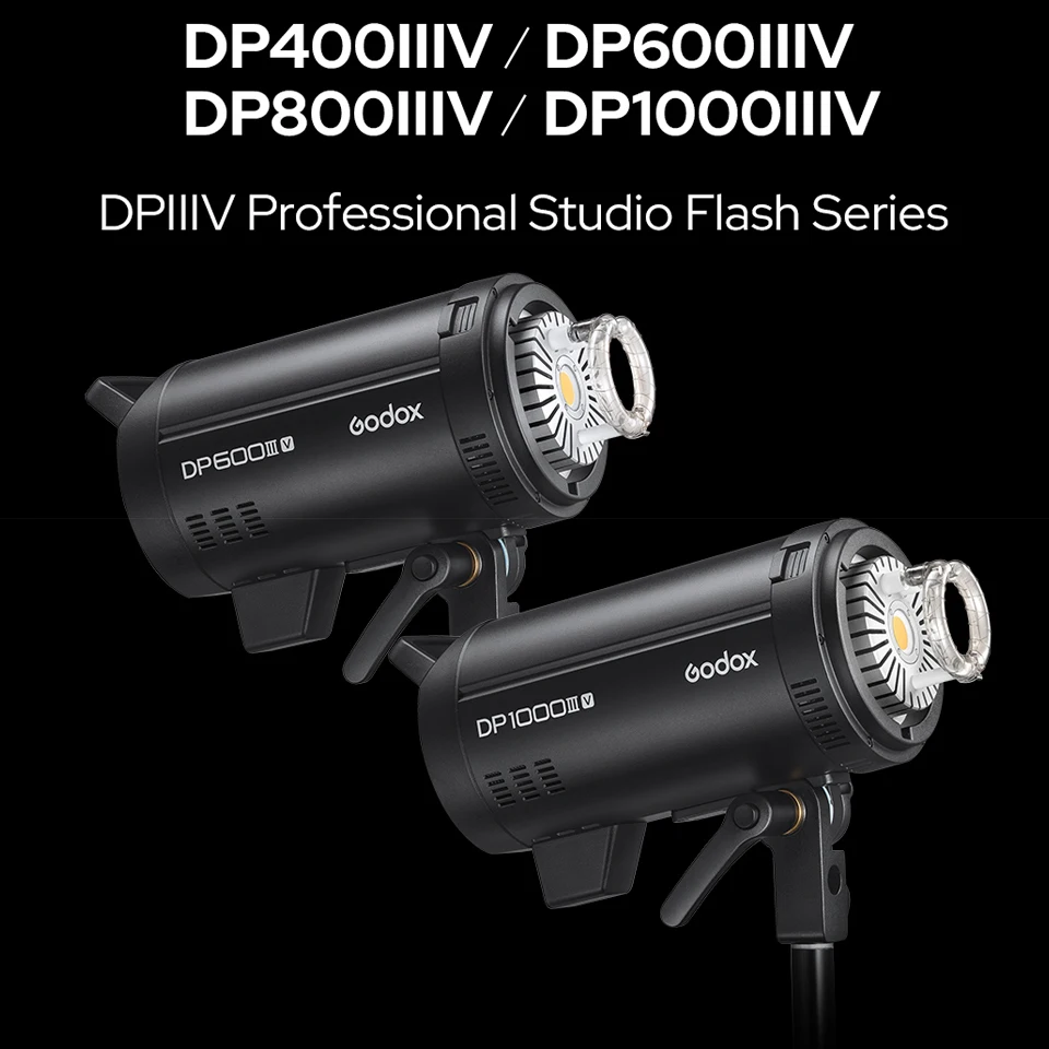 Godox DP800III-V 800ws 재활용 시간 0.1-1.0초 비디오 플래시 조명 스마트폰으로 제어 가능