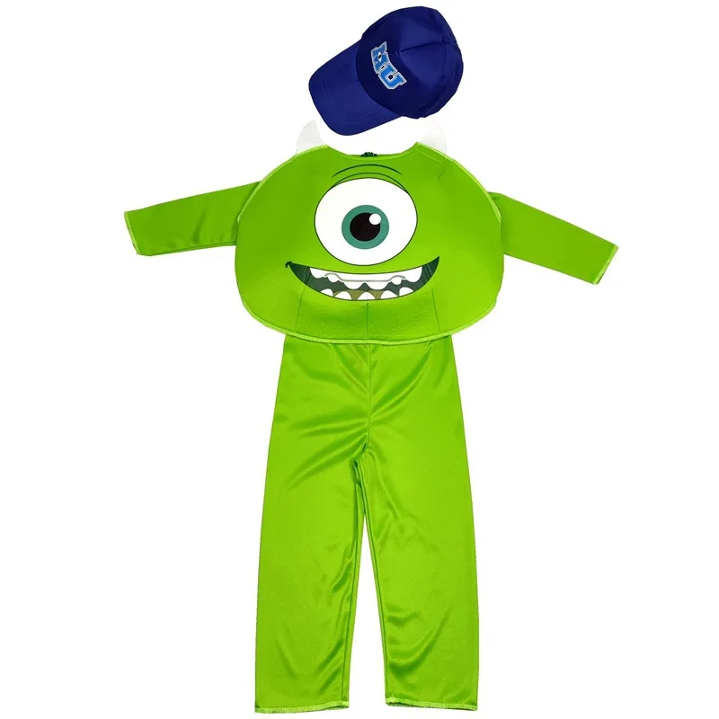 Cartoon Character Monster Cosplay Big Eye Jumpsuit Top Costume Hat Halloween Kids cosplay jumpsuit,kids cosplay costume