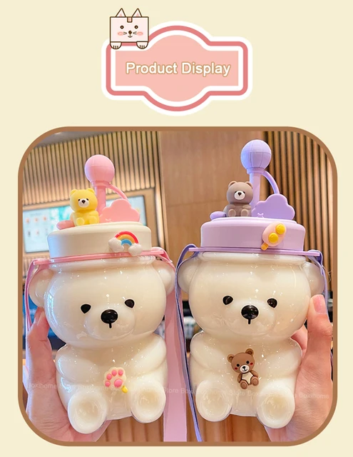 Teddy Bear Bubble Tea Cup – Kawaiies