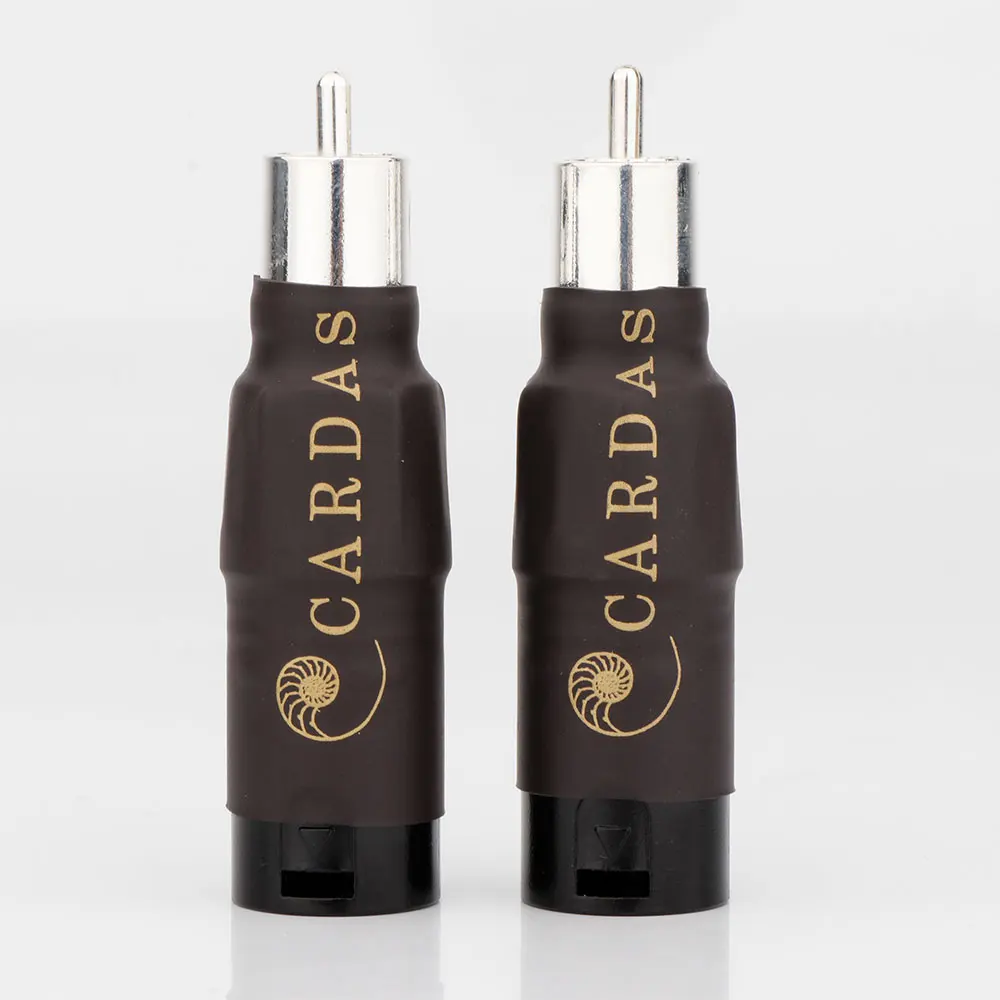 

Cardas XLR to RCA 3 Pin Audio Plug RCA male Jack Adapter Connector silver-plate plug Black XLR Male /female